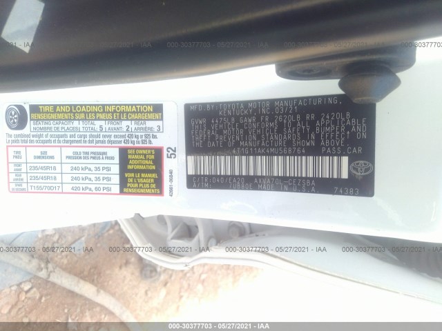 Photo 8 VIN: 4T1G11AK4MU568764 - TOYOTA CAMRY 