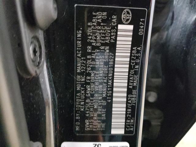 Photo 12 VIN: 4T1G11AK4NU018627 - TOYOTA CAMRY 