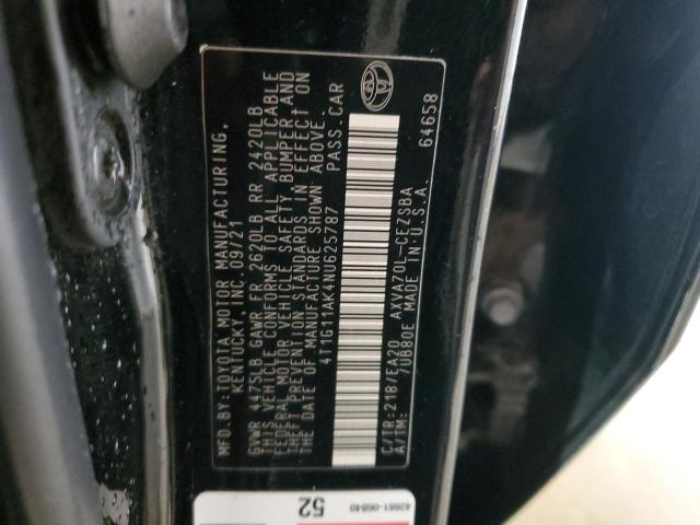 Photo 12 VIN: 4T1G11AK4NU625787 - TOYOTA CAMRY SE 