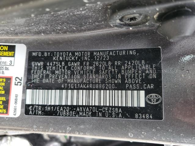 Photo 11 VIN: 4T1G11AK4RU886200 - TOYOTA CAMRY SE N 