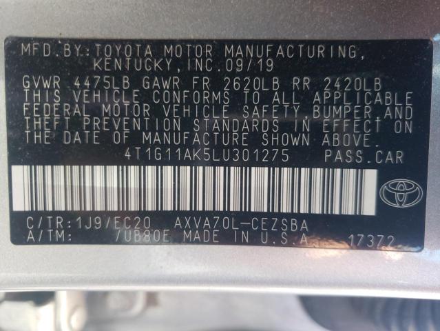 Photo 11 VIN: 4T1G11AK5LU301275 - TOYOTA CAMRY 