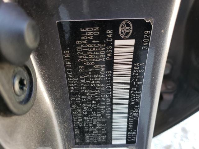 Photo 11 VIN: 4T1G11AK5LU344756 - TOYOTA CAMRY 