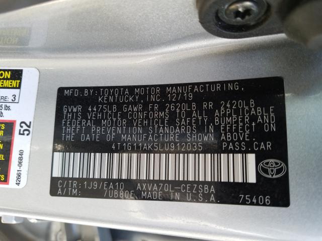 Photo 9 VIN: 4T1G11AK5LU912035 - TOYOTA CAMRY SE 