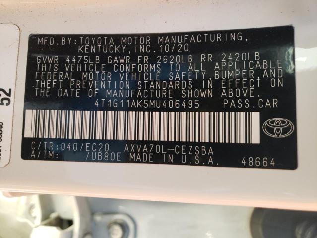 Photo 9 VIN: 4T1G11AK5MU406495 - TOYOTA CAMRY SE 