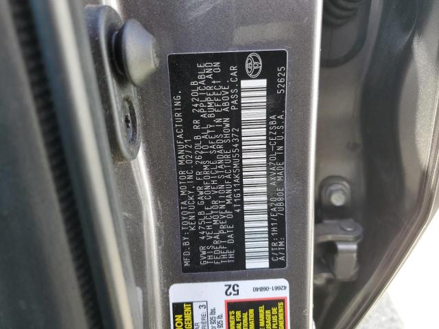 Photo 11 VIN: 4T1G11AK5MU554372 - TOYOTA CAMRY 