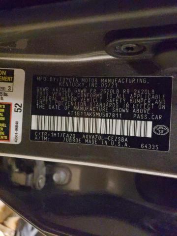 Photo 9 VIN: 4T1G11AK5MU587811 - TOYOTA CAMRY SE 