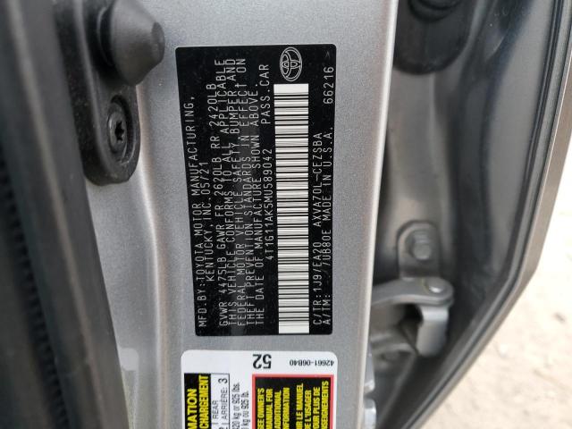 Photo 11 VIN: 4T1G11AK5MU589042 - TOYOTA CAMRY 