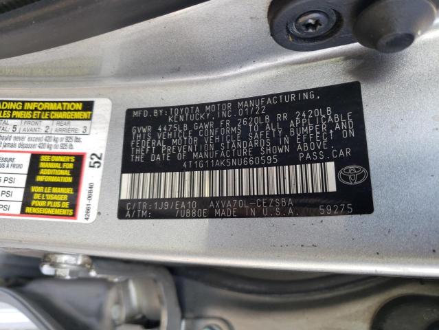 Photo 12 VIN: 4T1G11AK5NU660595 - TOYOTA CAMRY 