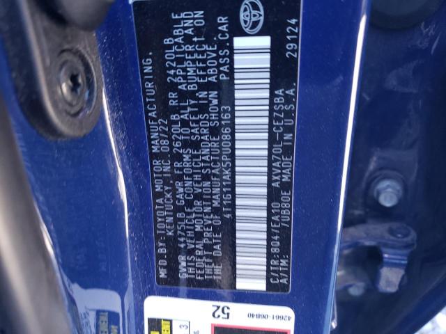 Photo 11 VIN: 4T1G11AK5PU086163 - TOYOTA CAMRY SE N 