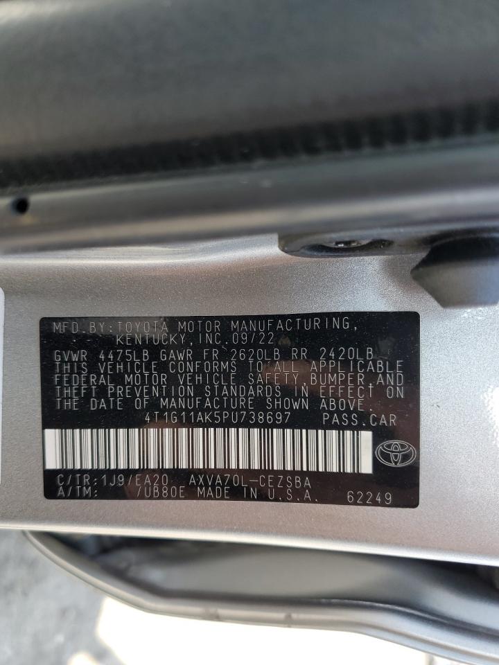 Photo 11 VIN: 4T1G11AK5PU738697 - TOYOTA CAMRY 