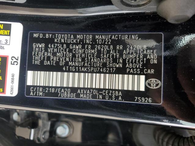 Photo 11 VIN: 4T1G11AK5PU746217 - TOYOTA CAMRY 