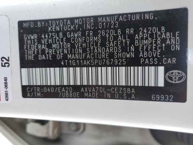 Photo 11 VIN: 4T1G11AK5PU767925 - TOYOTA CAMRY SE N 