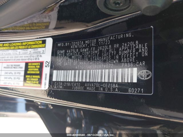 Photo 8 VIN: 4T1G11AK5RU874072 - TOYOTA CAMRY 