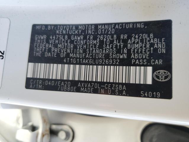 Photo 11 VIN: 4T1G11AK6LU926932 - TOYOTA CAMRY 