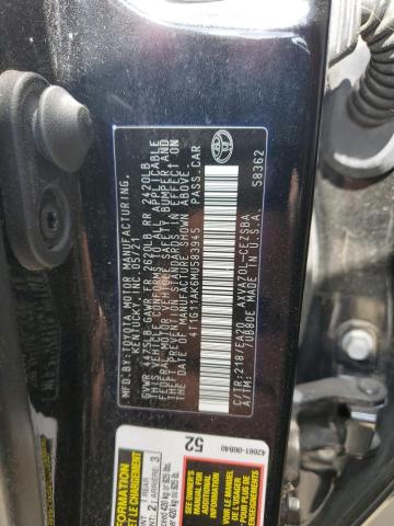 Photo 12 VIN: 4T1G11AK6MU583945 - TOYOTA CAMRY SE 