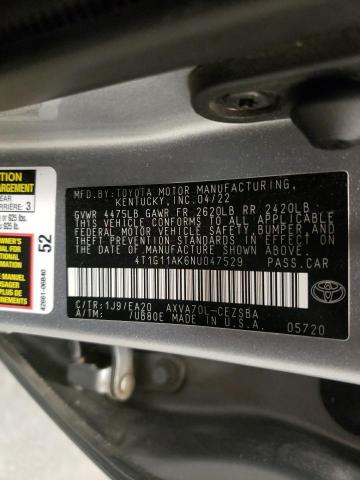 Photo 11 VIN: 4T1G11AK6NU047529 - TOYOTA CAMRY 