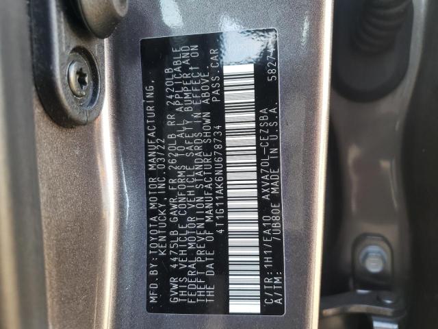 Photo 12 VIN: 4T1G11AK6NU678734 - TOYOTA CAMRY 