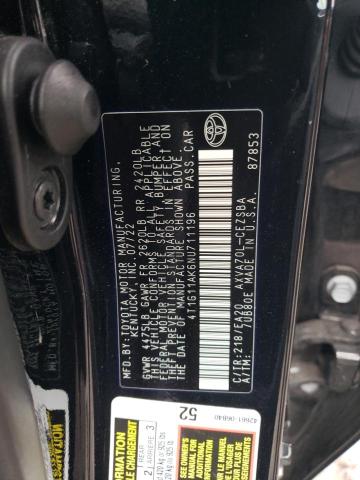 Photo 11 VIN: 4T1G11AK6NU711196 - TOYOTA CAMRY SE 