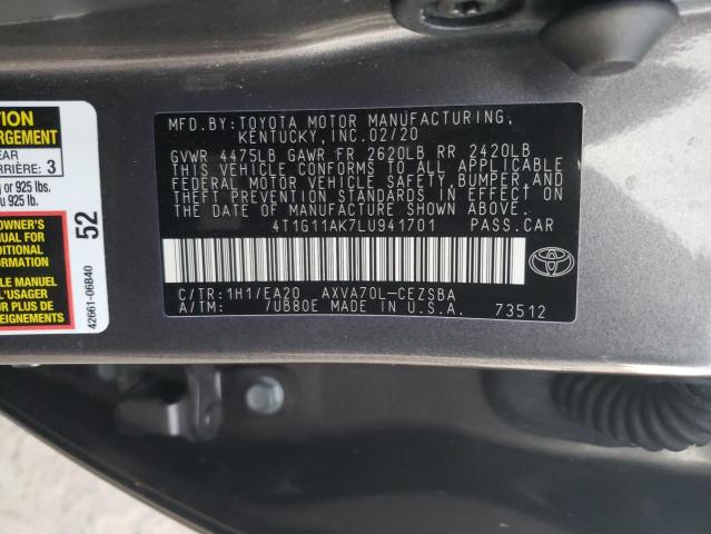 Photo 9 VIN: 4T1G11AK7LU941701 - TOYOTA CAMRY SE 