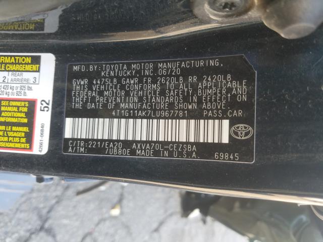 Photo 9 VIN: 4T1G11AK7LU967781 - TOYOTA CAMRY SE 