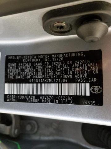 Photo 11 VIN: 4T1G11AK7MU421094 - TOYOTA CAMRY 