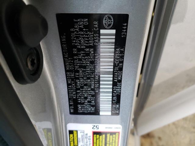 Photo 11 VIN: 4T1G11AK7MU472241 - TOYOTA CAMRY SE 