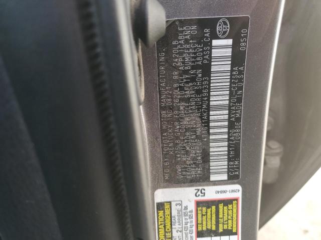 Photo 11 VIN: 4T1G11AK7MU496393 - TOYOTA CAMRY 