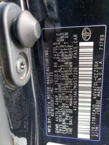 Photo 11 VIN: 4T1G11AK7MU517226 - TOYOTA CAMRY SE 