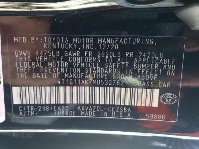 Photo 9 VIN: 4T1G11AK7MU532762 - TOYOTA CAMRY SE 