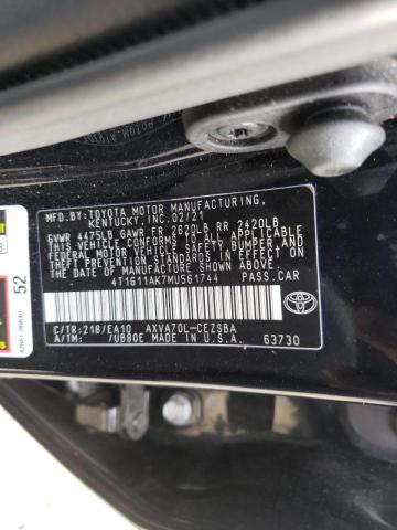 Photo 9 VIN: 4T1G11AK7MU561744 - TOYOTA CAMRY SE 