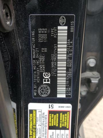 Photo 12 VIN: 4T1G11AK7MU577491 - TOYOTA CAMRY SE 