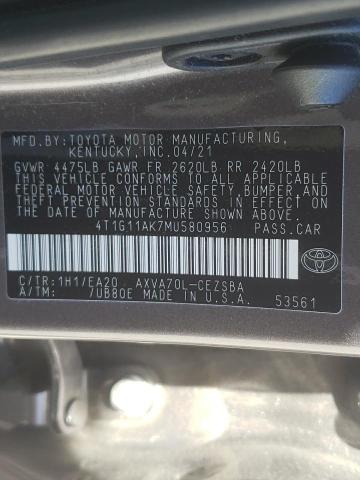 Photo 9 VIN: 4T1G11AK7MU580956 - TOYOTA CAMRY SE 