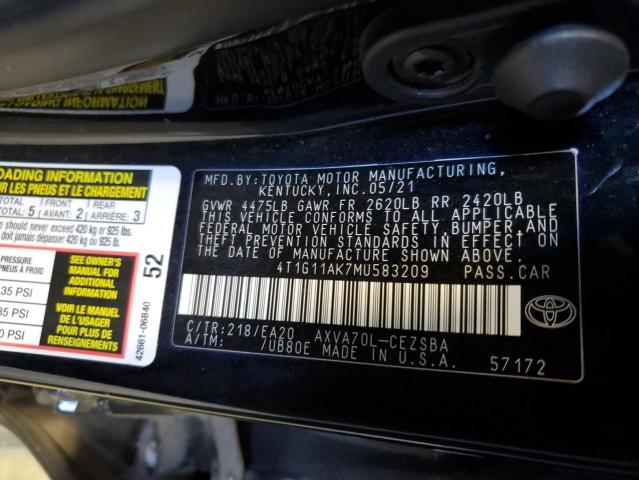 Photo 11 VIN: 4T1G11AK7MU583209 - TOYOTA CAMRY SE 