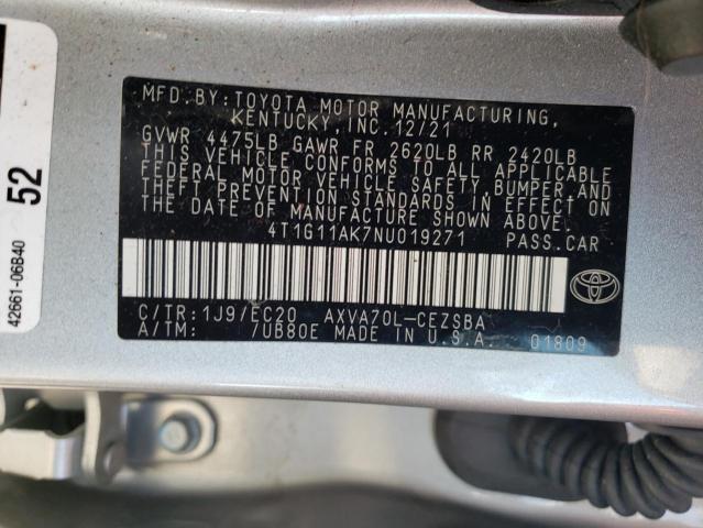 Photo 11 VIN: 4T1G11AK7NU019271 - TOYOTA CAMRY 