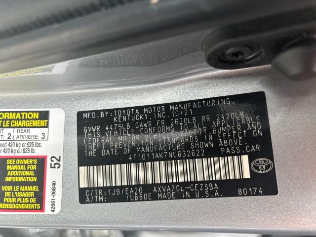 Photo 9 VIN: 4T1G11AK7NU632622 - TOYOTA CAMRY 