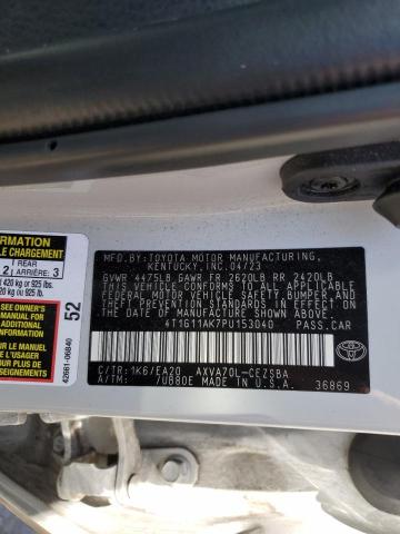 Photo 12 VIN: 4T1G11AK7PU153040 - TOYOTA CAMRY 