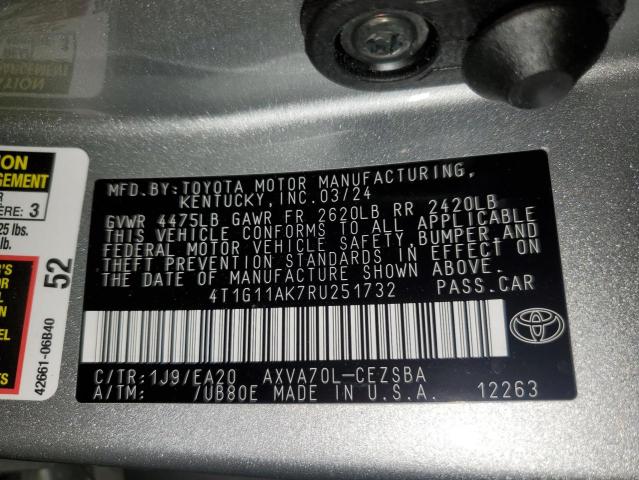 Photo 12 VIN: 4T1G11AK7RU251732 - TOYOTA CAMRY SE N 