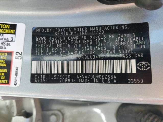 Photo 12 VIN: 4T1G11AK8LU344377 - TOYOTA CAMRY 