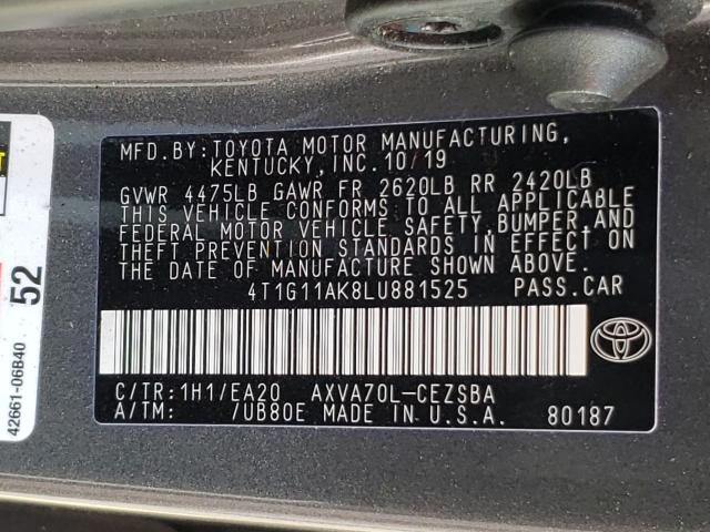 Photo 9 VIN: 4T1G11AK8LU881525 - TOYOTA CAMRY SE 