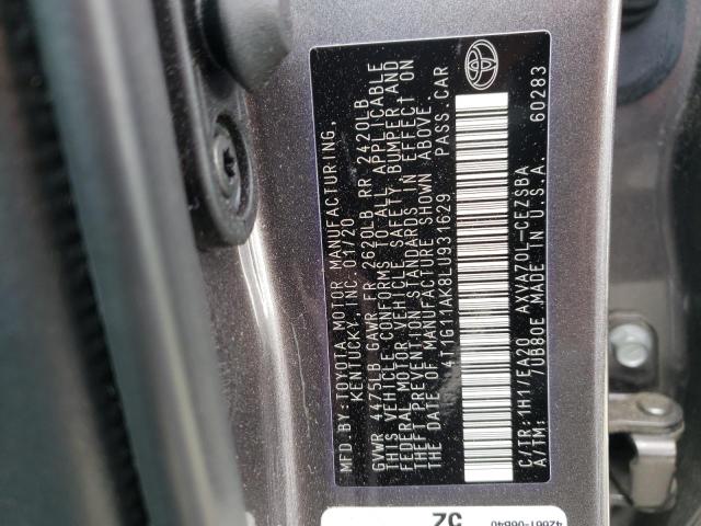 Photo 9 VIN: 4T1G11AK8LU931629 - TOYOTA CAMRY SE 