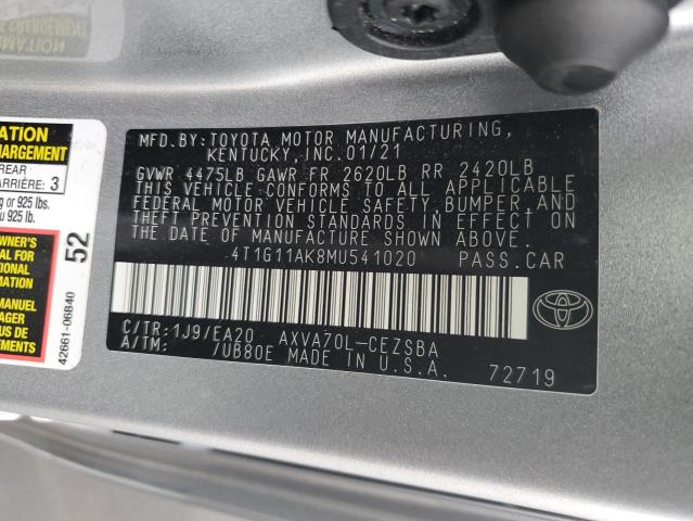 Photo 9 VIN: 4T1G11AK8MU541020 - TOYOTA CAMRY SE 