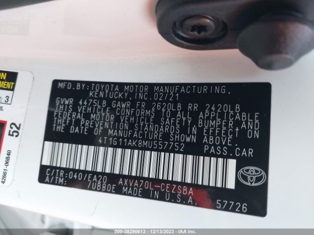 Photo 8 VIN: 4T1G11AK8MU557752 - TOYOTA CAMRY 