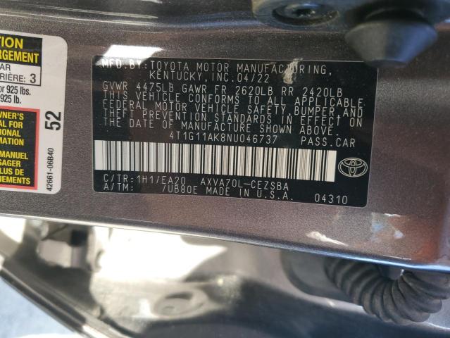 Photo 12 VIN: 4T1G11AK8NU046737 - TOYOTA CAMRY 