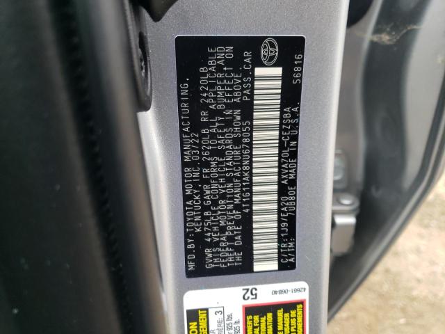 Photo 11 VIN: 4T1G11AK8NU678055 - TOYOTA CAMRY SE 