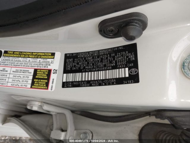 Photo 8 VIN: 4T1G11AK8PU089588 - TOYOTA CAMRY 