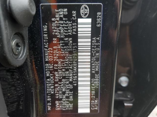 Photo 11 VIN: 4T1G11AK8PU791751 - TOYOTA CAMRY SE N 