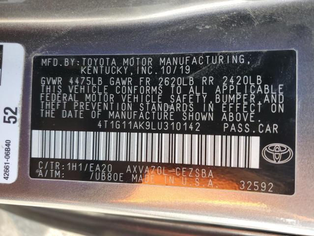 Photo 12 VIN: 4T1G11AK9LU310142 - TOYOTA CAMRY SE 