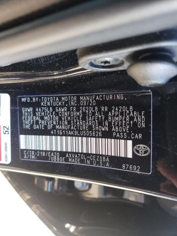 Photo 9 VIN: 4T1G11AK9LU505626 - TOYOTA CAMRY SE 