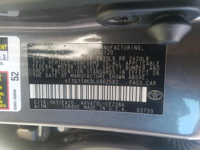 Photo 9 VIN: 4T1G11AK9LU962582 - TOYOTA CAMRY SE 