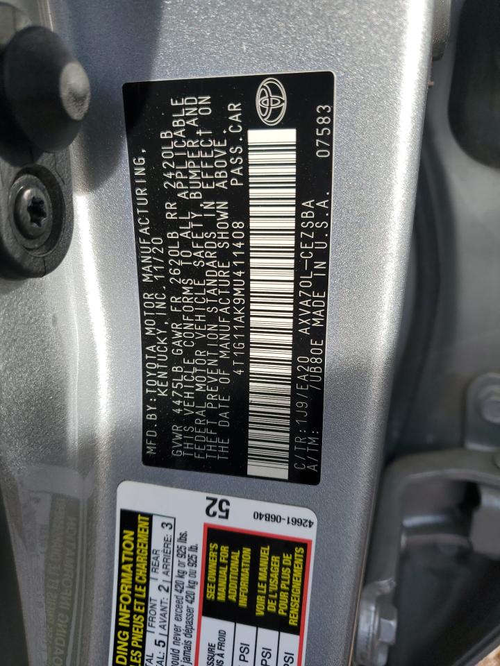 Photo 11 VIN: 4T1G11AK9MU411408 - TOYOTA CAMRY 